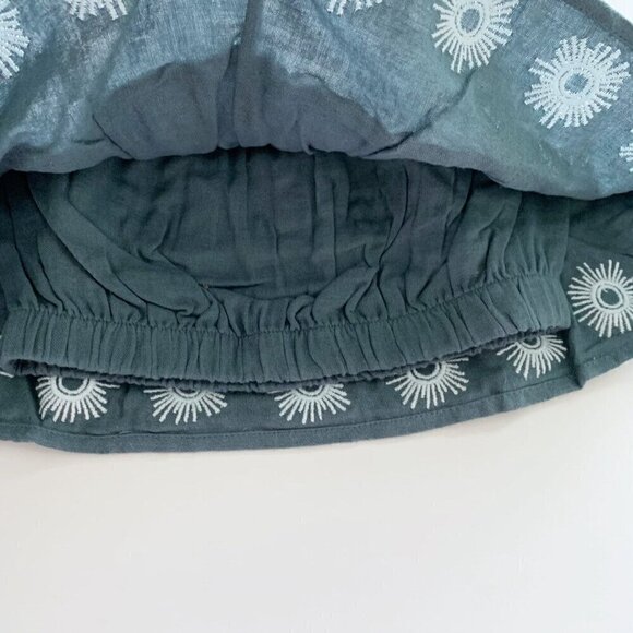 Kate Quinn Organics Baby Girl Double ruffle sun embroidered Sunsuit 18-24 Months - Picture 4 of 6